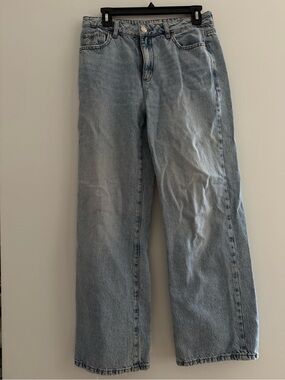 Garage Light Blue Wide-Leg Denim Jeans